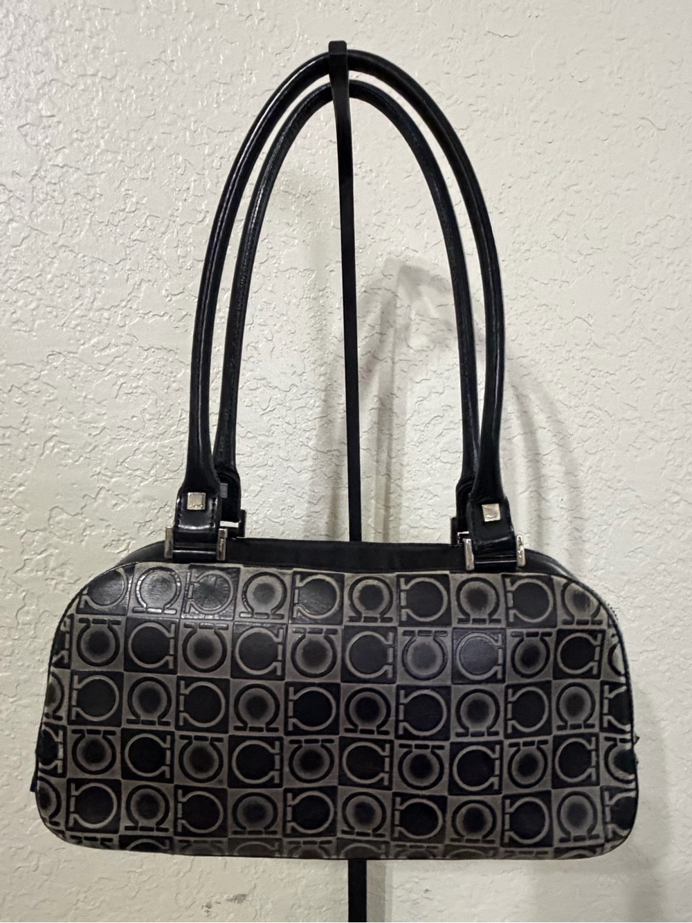 Salvatore Ferragamo Logo-Print Shoulder Bag